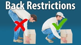 Restrictions for an Injured Back