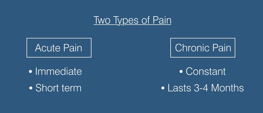 The pain signaling associated with warning and protecting the body are ACUTE Pain signals. They are immediate.