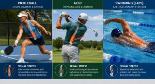 Summer Sports and Your Spine: What Pickleball, Golf, and Swimming Can Do to Your Back